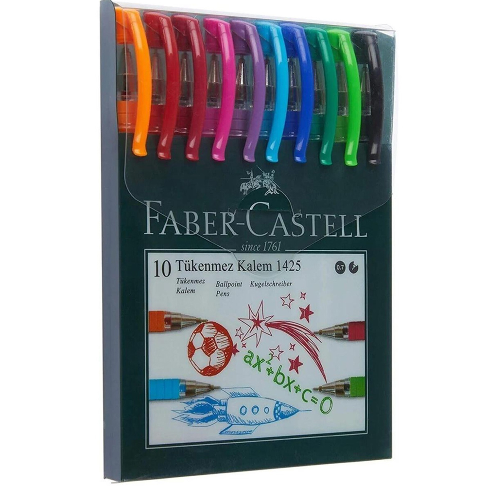 Faber Tükenmez Kalem 10 Lu Poşet 1425 142557